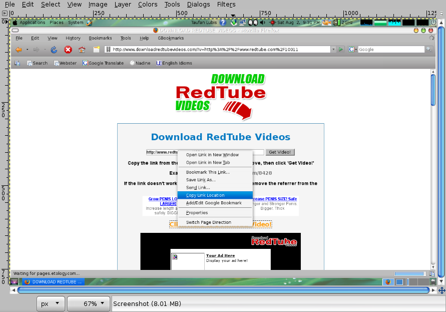 Xxx Video Linnex - How to download videos from REDTUBE in Linux Ubuntu? | Taufan Lubis -  Ubuntu Linux